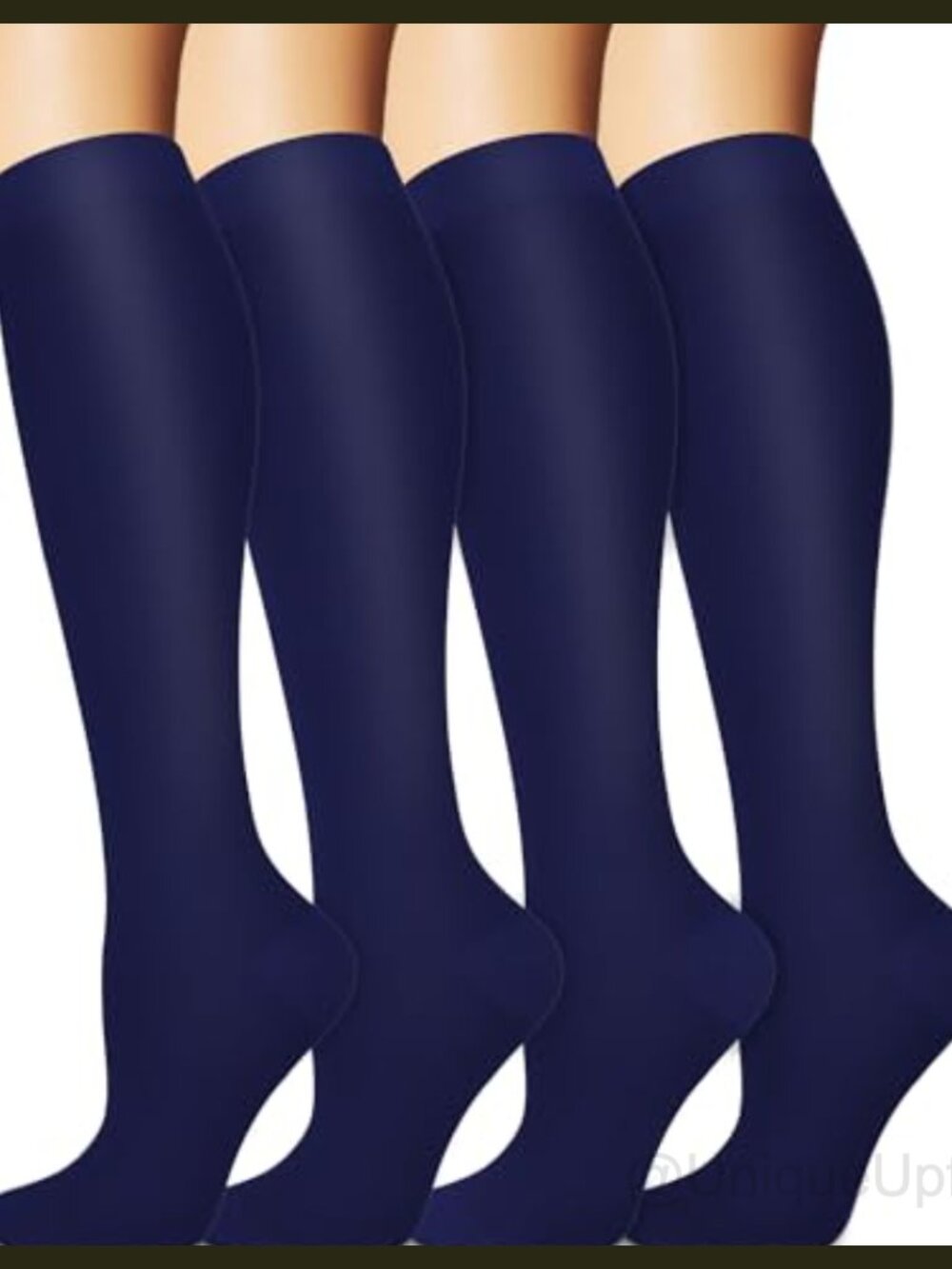 Compression Socks Knee High Nylon Polyester Support Running Athletic